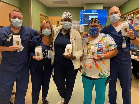 Condell Hospital  Covid Floor Staff Receives Snarf Foods Snack Donationrf Foods 