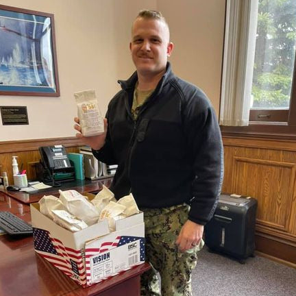 Veterans Receive Donation Of Snarf Foods Snacks